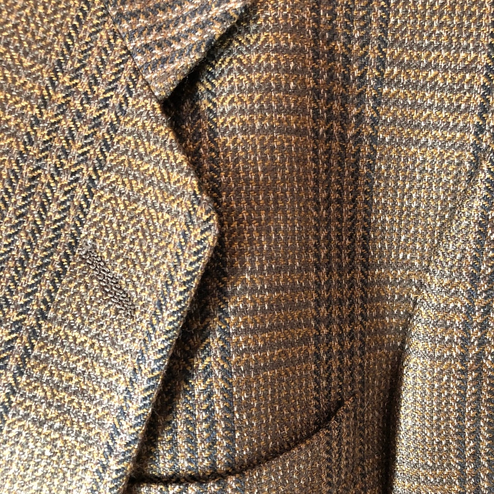 Christian Dior luxurious Silk Lambswool brown grey Blazer 46L